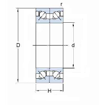 BTM two-way thrust angular contact ball bearings